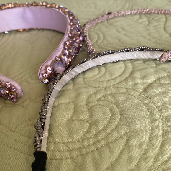 New Elegant 3 Purple and Silver Headband Set - Picture 5 of 5